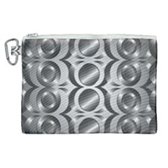 Metal Circle Background Ring Canvas Cosmetic Bag (xl) by Simbadda