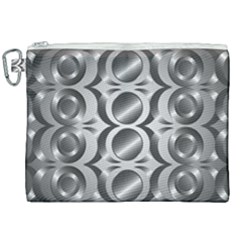 Metal Circle Background Ring Canvas Cosmetic Bag (xxl) by Simbadda