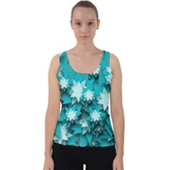 Stars Christmas Ice Decoration Velvet Tank Top