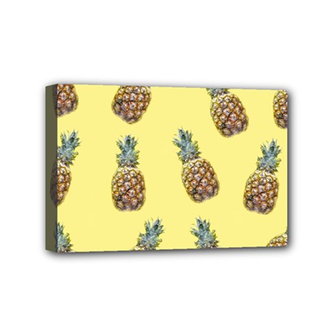 Pineapples Fruit Pattern Texture Mini Canvas 6  X 4  (stretched) by Simbadda