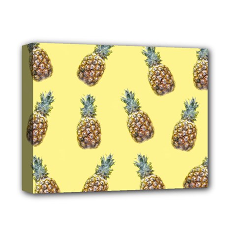 Pineapples Fruit Pattern Texture Deluxe Canvas 14  X 11  (stretched)