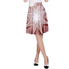 Star Christmas Festival Decoration A-line Skirt by Simbadda