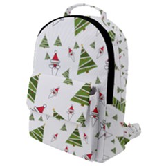 Christmas Santa Claus Decoration Flap Pocket Backpack (small) by Simbadda