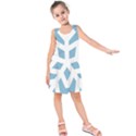 Snowflake Snow Flake White Winter Kids  Sleeveless Dress View1