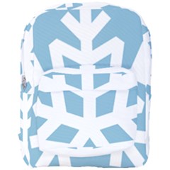 Snowflake Snow Flake White Winter Full Print Backpack by Simbadda