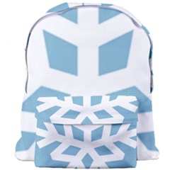 Snowflake Snow Flake White Winter Giant Full Print Backpack by Simbadda