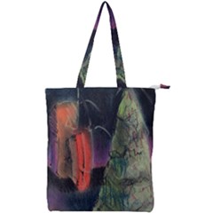 Tree&presents Double Zip Up Tote Bag by chellerayartisans