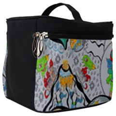 Supersonic Volcano Snowman Make Up Travel Bag (big) by chellerayartisans