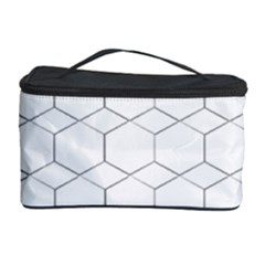 Honeycomb pattern black and white Cosmetic Storage