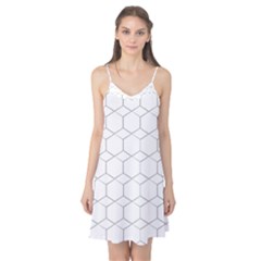 Honeycomb pattern black and white Camis Nightgown