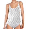 Honeycomb pattern black and white Tankini Set View1