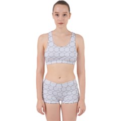 Honeycomb pattern black and white Work It Out Gym Set