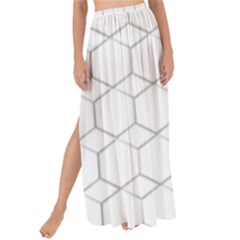 Honeycomb pattern black and white Maxi Chiffon Tie-Up Sarong