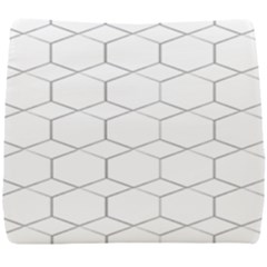 Honeycomb Pattern Black And White Seat Cushion by picsaspassion