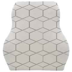 Honeycomb pattern black and white Car Seat Velour Cushion 