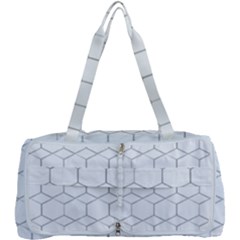 Honeycomb pattern black and white Multi Function Bag
