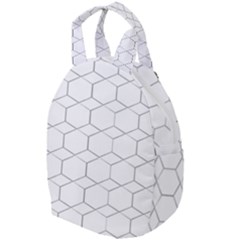 Honeycomb pattern black and white Travel Backpacks