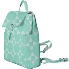 Mint Star Pattern Buckle Everyday Backpack