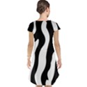 Zebra horse pattern black and white Cap Sleeve Nightdress View2