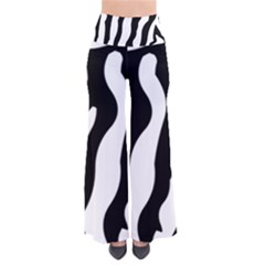 Zebra Horse Pattern Black And White So Vintage Palazzo Pants by picsaspassion