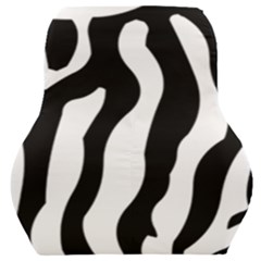 Zebra Horse Pattern Black And White Car Seat Back Cushion  by picsaspassion