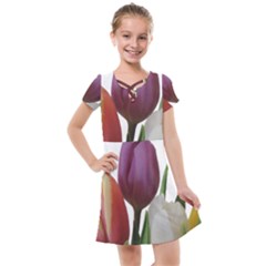 Tulips Bouquet Kids  Cross Web Dress by picsaspassion