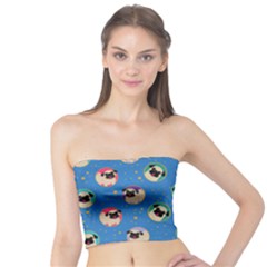 Pugs In Circles With Stars Tube Top by PugnaciousGifts