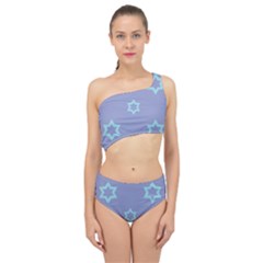 Star Christmas Night Seamlessly Spliced Up Two Piece Swimsuit by Wegoenart