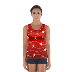 Background Christmas Decoration Sport Tank Top 