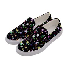 Wallpaper Star Advent Christmas Women s Canvas Slip Ons by Wegoenart