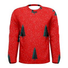 Christmas Time Fir Trees Men s Long Sleeve Tee