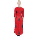 Christmas Time Fir Trees Quarter Sleeve Wrap Maxi Dress View2