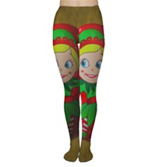 Christmas Wreath Ball Decoration Tights by Wegoenart