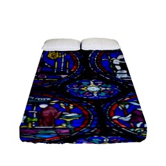 Church Window Canterbury Fitted Sheet (full/ Double Size) by Wegoenart