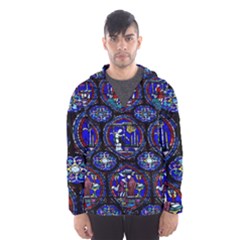 Church Window Canterbury Hooded Windbreaker (men) by Wegoenart