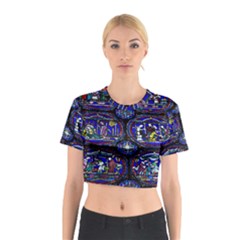 Church Window Canterbury Cotton Crop Top by Wegoenart