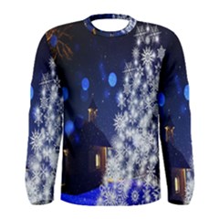 Christmas Card Christmas Atmosphere Men s Long Sleeve Tee