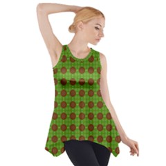 Christmas Paper Wrapping Patterns Side Drop Tank Tunic by Wegoenart