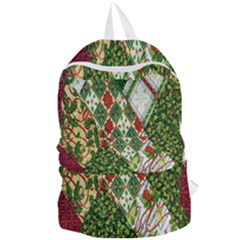 Christmas Quilt Background Foldable Lightweight Backpack by Wegoenart