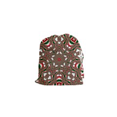 Christmas Kaleidoscope Drawstring Pouch (xs) by Wegoenart