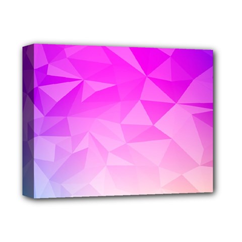 Low Poly Triangle Pattern Deluxe Canvas 14  X 11  (stretched) by Wegoenart