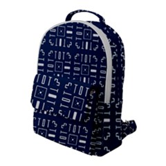 Pattern Background Abstract Design Flap Pocket Backpack (large) by Wegoenart