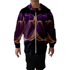 Fractal Glass Ball Bright Sphere Hooded Windbreaker (kids) by Wegoenart