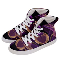 Fractal Glass Ball Bright Sphere Men s Hi-top Skate Sneakers by Wegoenart