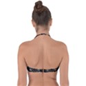 Pattern Texture Copper Teal Design Halter Bandeau Bikini Top View2