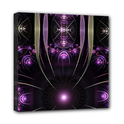 Fractal Purple Elements Violet Mini Canvas 8  x 8  (Stretched)