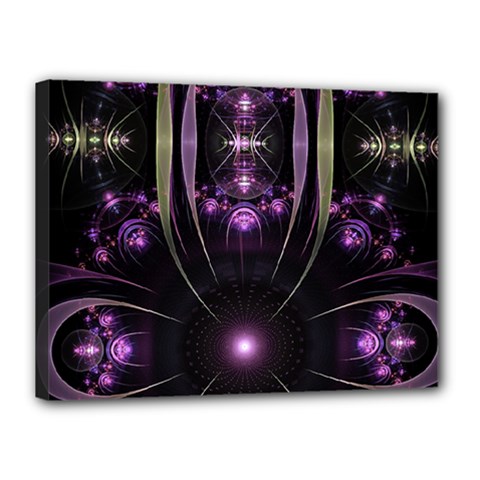 Fractal Purple Elements Violet Canvas 16  x 12  (Stretched)