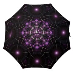 Fractal Purple Elements Violet Straight Umbrellas