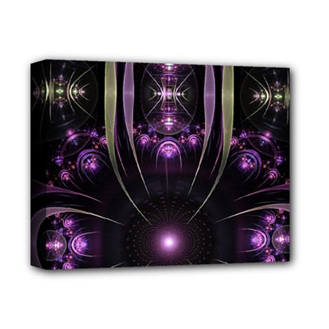 Fractal Purple Elements Violet Deluxe Canvas 14  x 11  (Stretched)
