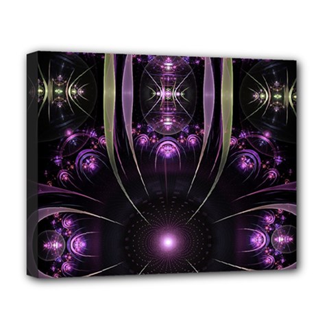 Fractal Purple Elements Violet Deluxe Canvas 20  x 16  (Stretched)